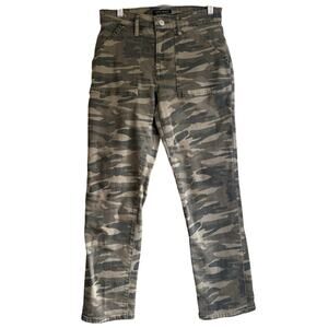 Lucky Brand Mid Rise Ava Slim Jean in Classic Camo Cropped Ankle Size 6/28